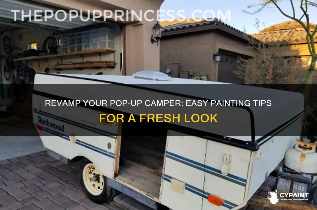 how to paint your pop up camper