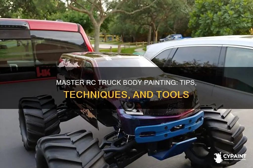 how to paint your rc truck body