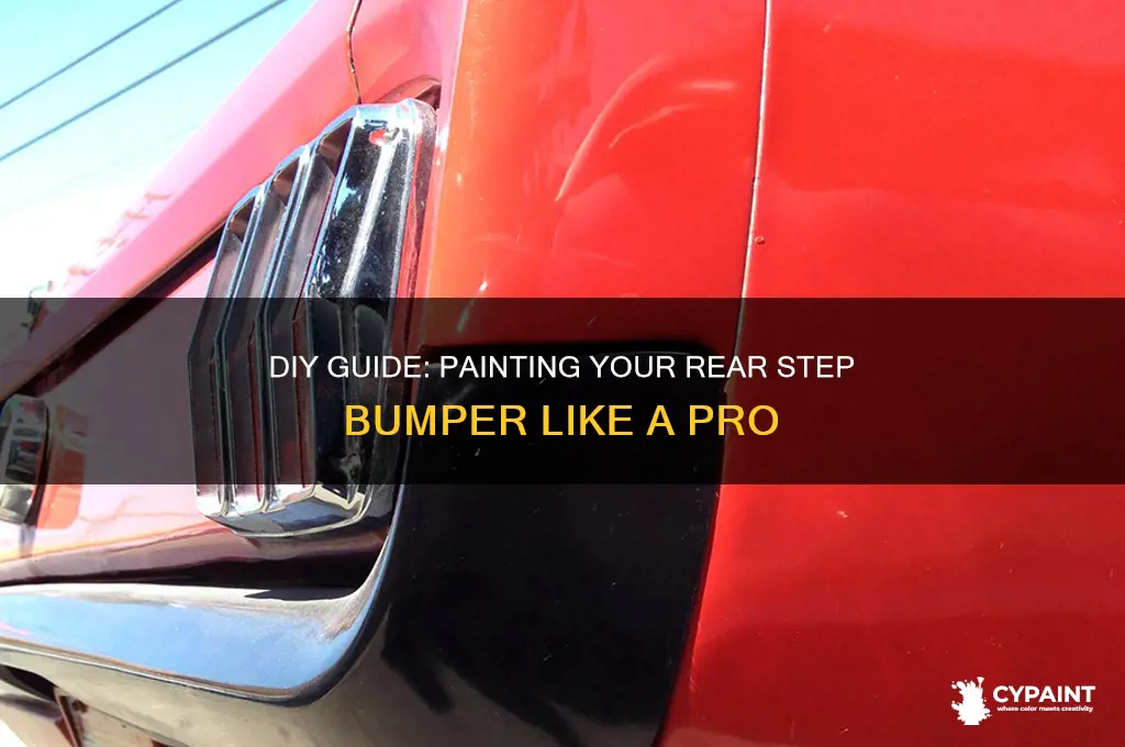how to paint your rear step bumper installed