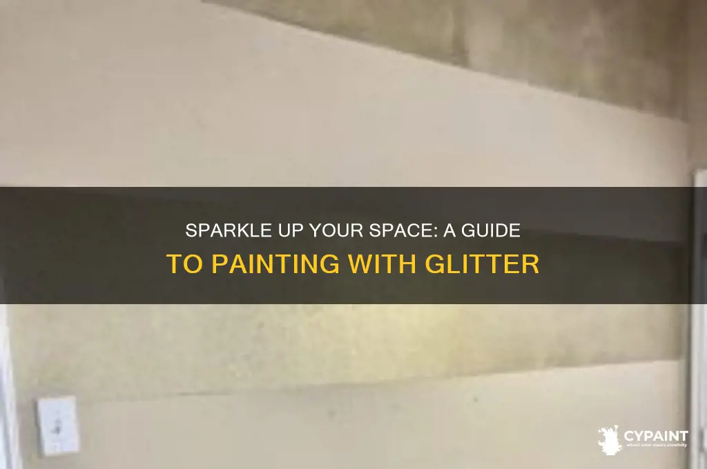 how to paint your room with glitter