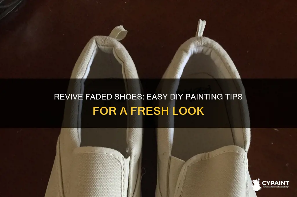 how to paint your shoes that are faded