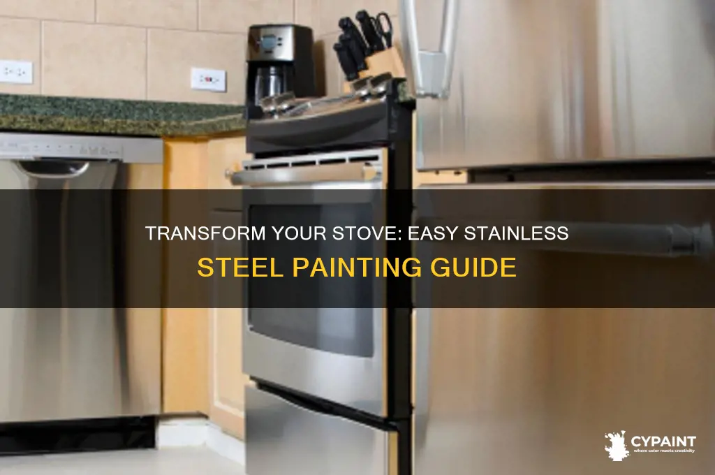 how to paint your stove stainless steel