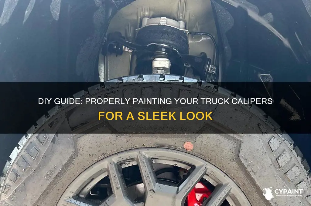 how to paint your truck calipers properly