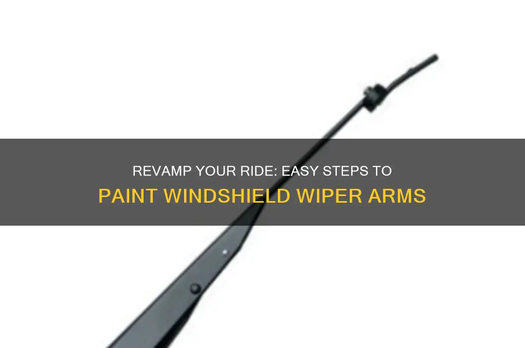 how to paint your windshield wiper arms