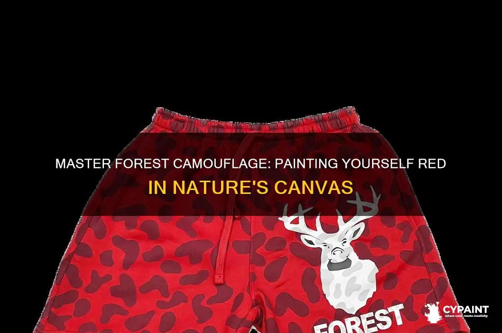 how to paint yourself red in the forest