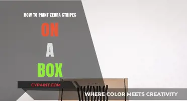 Creative DIY Guide: Painting Perfect Zebra Stripes on a Box