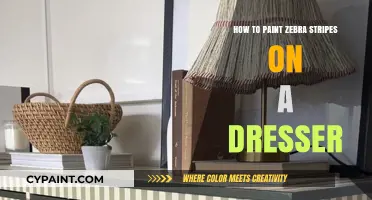 Creative DIY: Painting Zebra Stripes on Your Dresser Step-by-Step