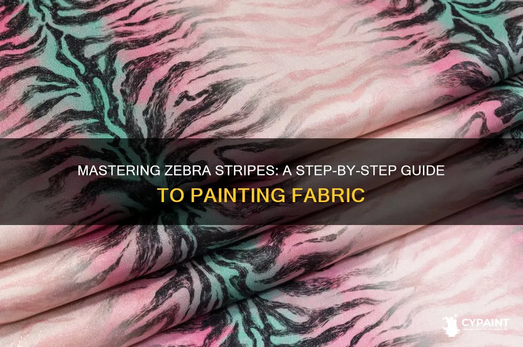 how to paint zebra stripes on fabric