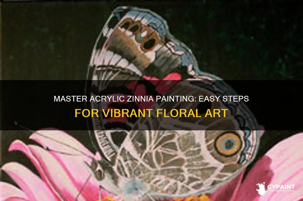 how to paint zinnia