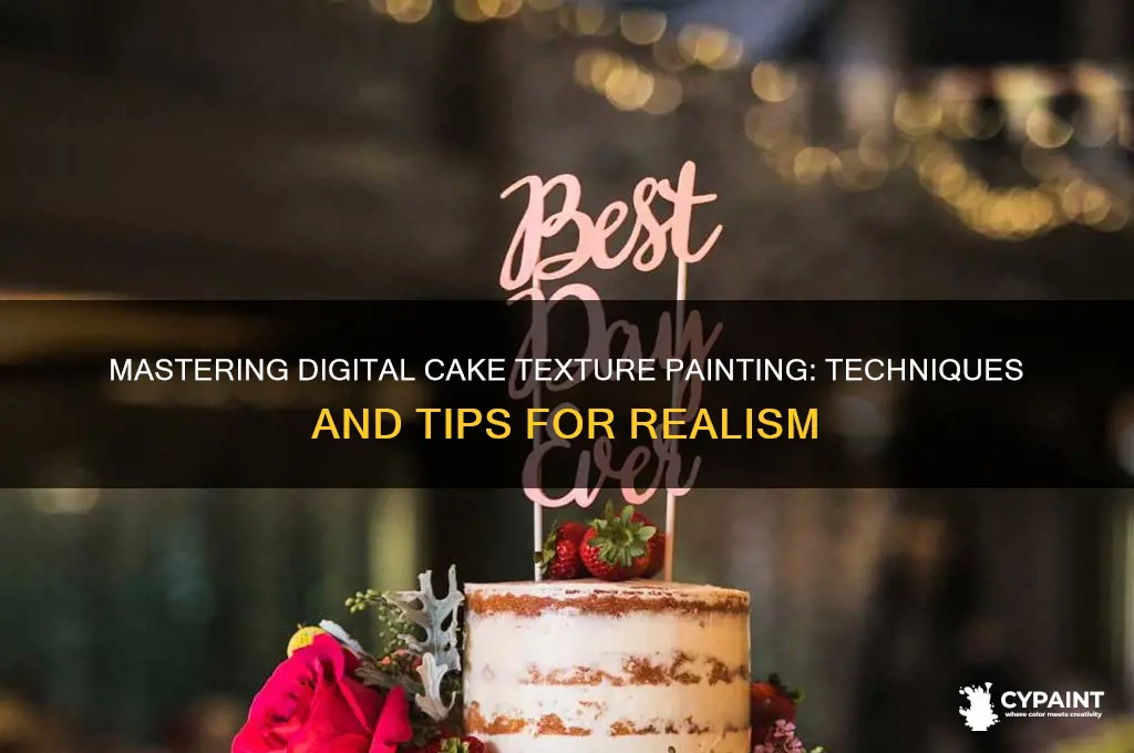 how to painting a cake texture digital