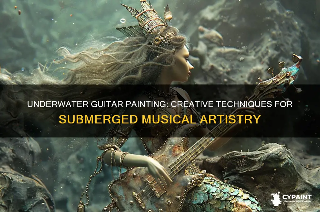 how to painting a guitar underwater o