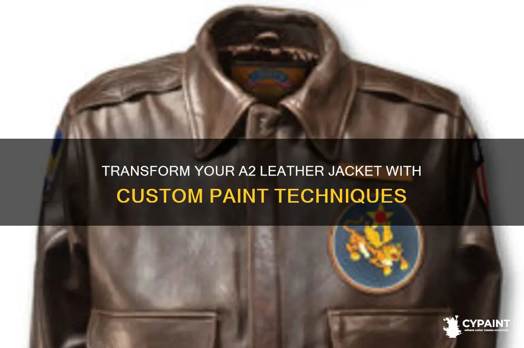 how to painting an a2 leather jacket