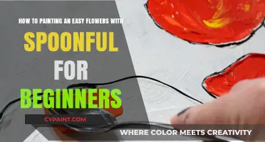Simple Spoonful Flower Painting: Easy Beginner Guide for Quick Art