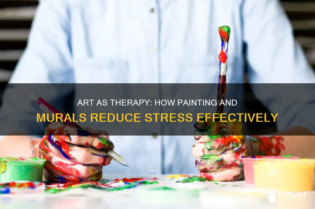 how to painting and mural help with stress