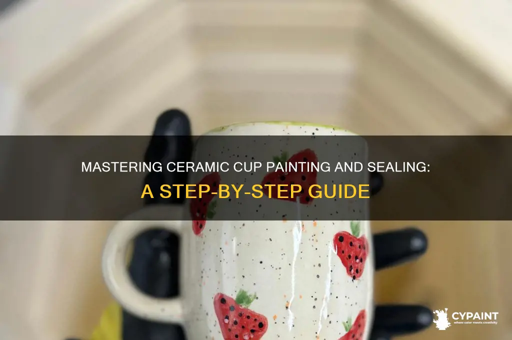 how to painting crermatic cup ans seal them