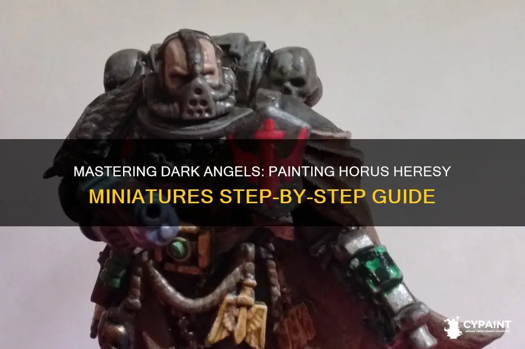how to painting horus heresy dark angels
