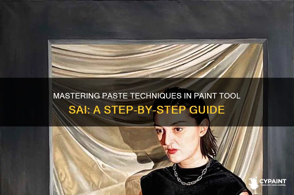 how to paste in paint tool sai