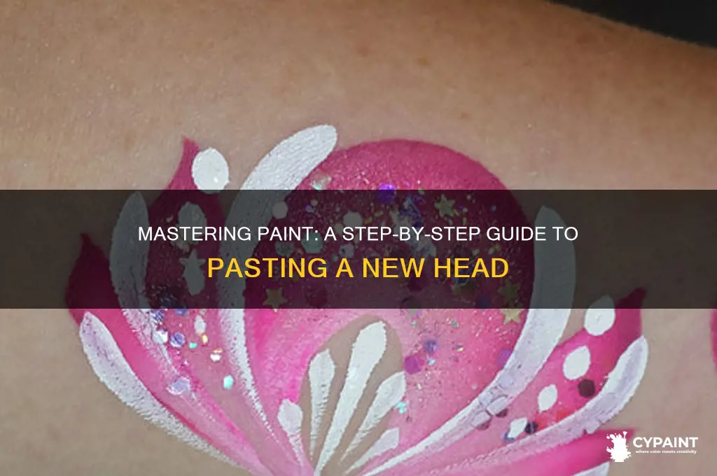 how to paste new head in paint