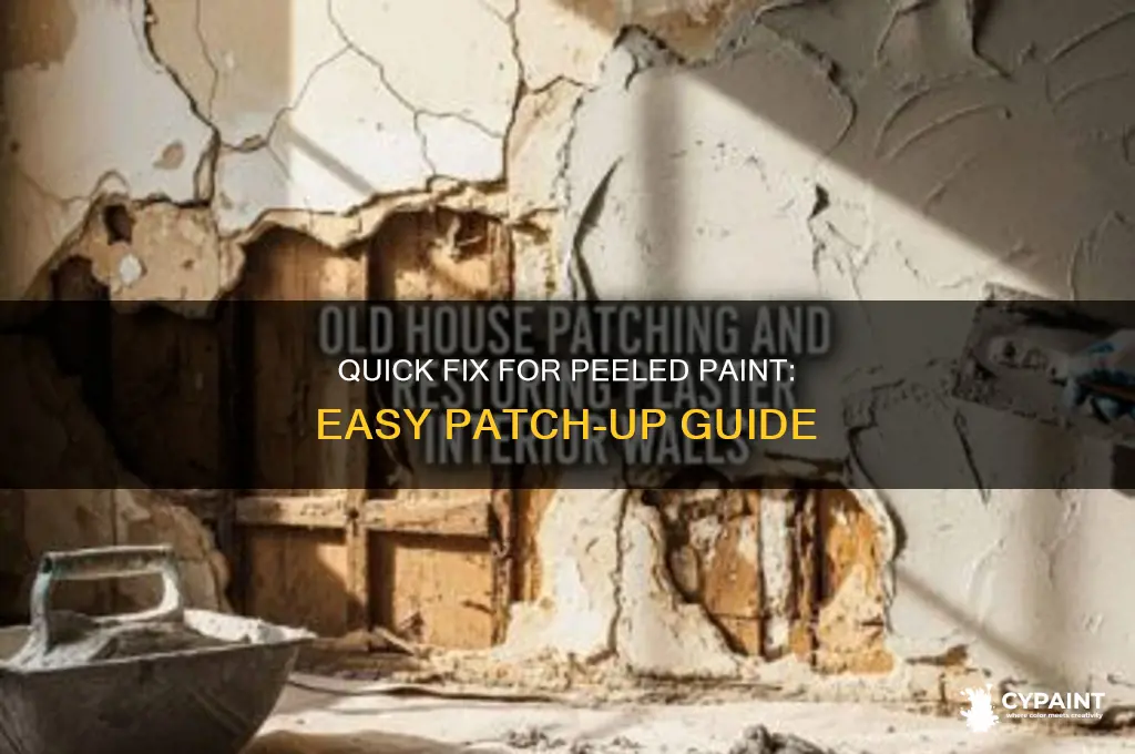 how to patch up peeled off paint