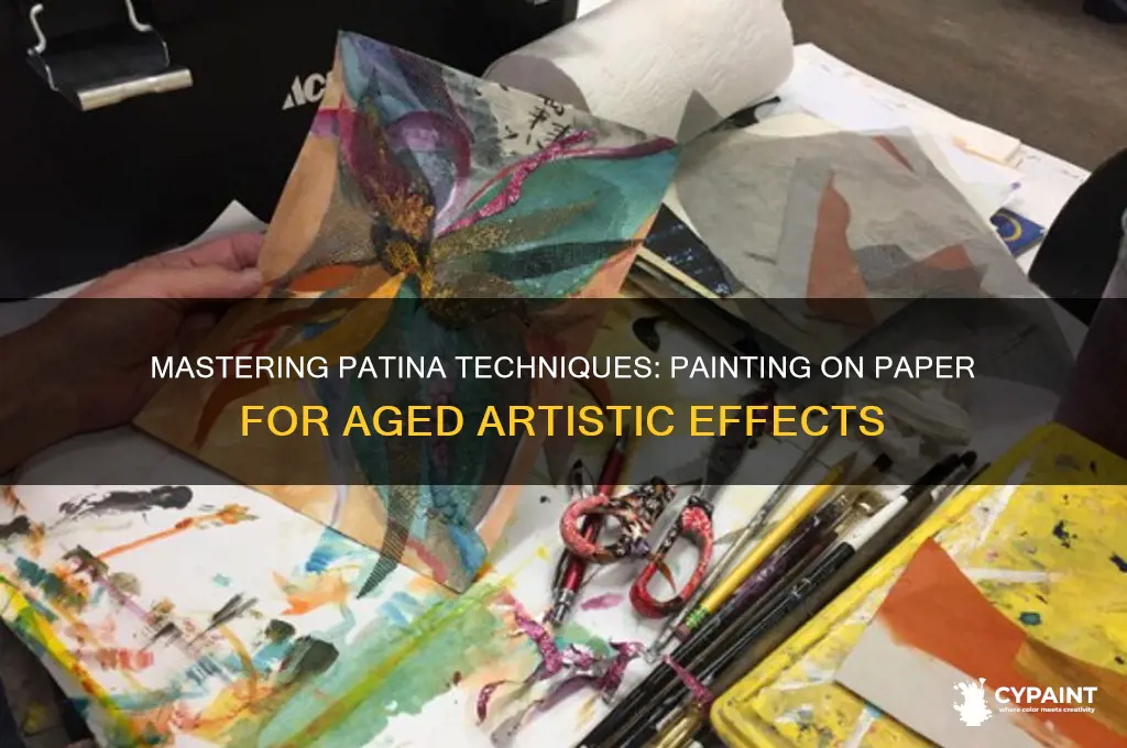 how to patina with paint on paper
