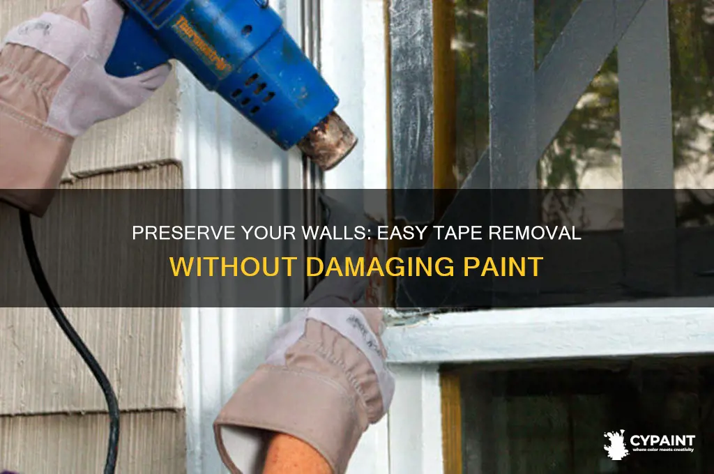 how to peel tape without peeling paint