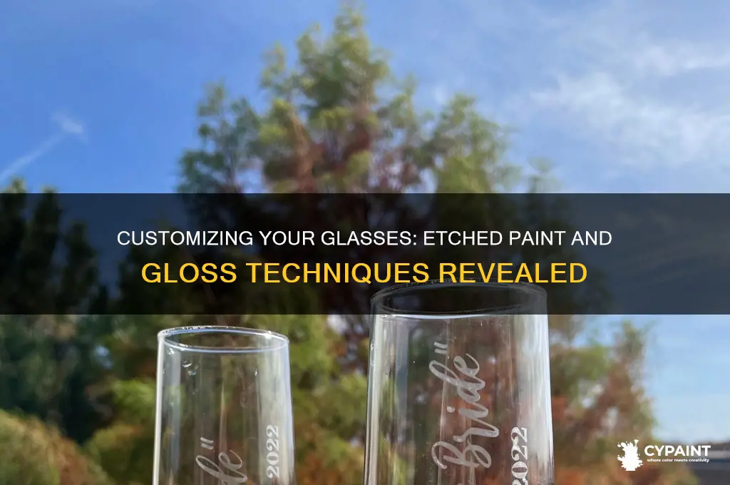 how to personalize glasses with etched paint or gloss paint
