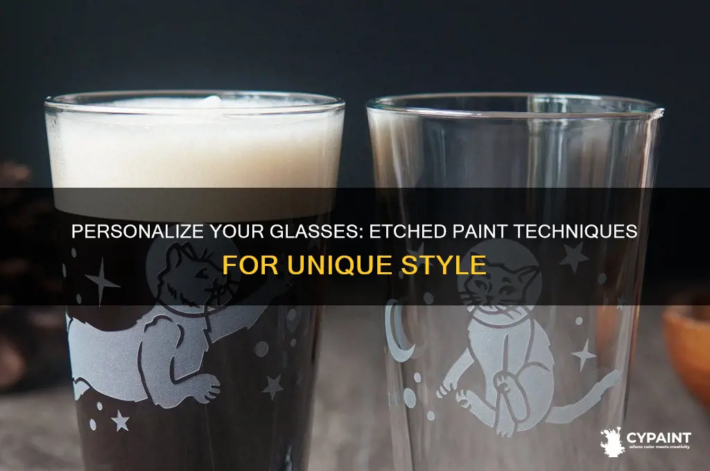 how to personalize glasses with etched paint