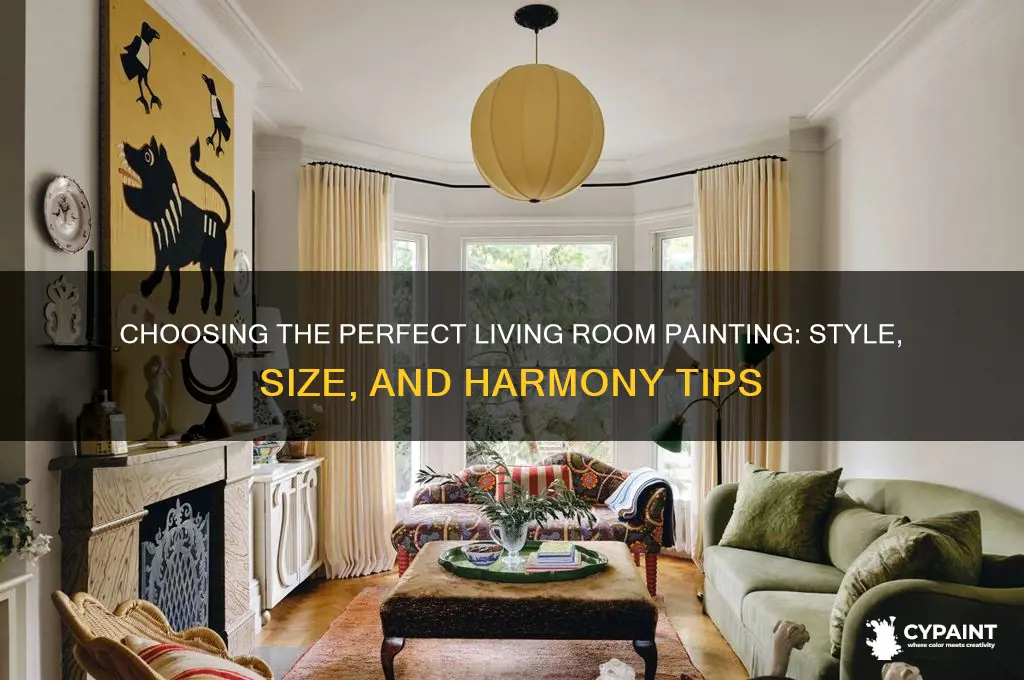how to pick a painting for living room