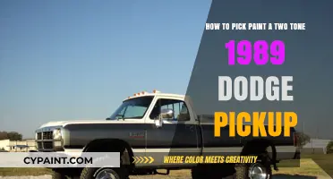 Revamp Your 1989 Dodge Pickup with a Stunning Two-Tone Paint Job