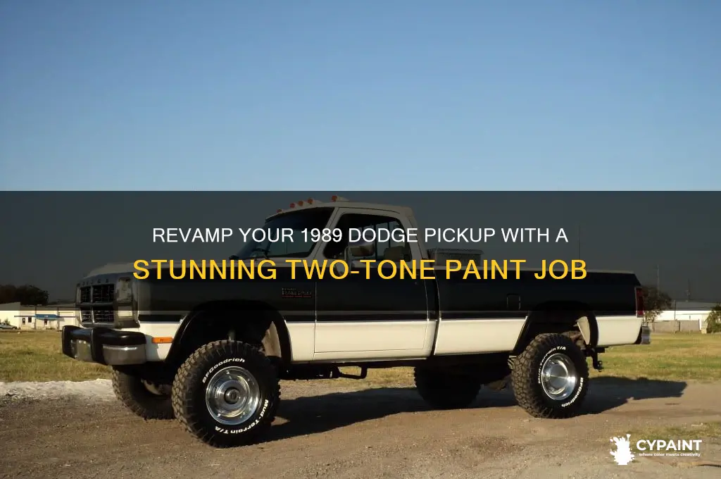 how to pick paint a two tone 1989 dodge pickup
