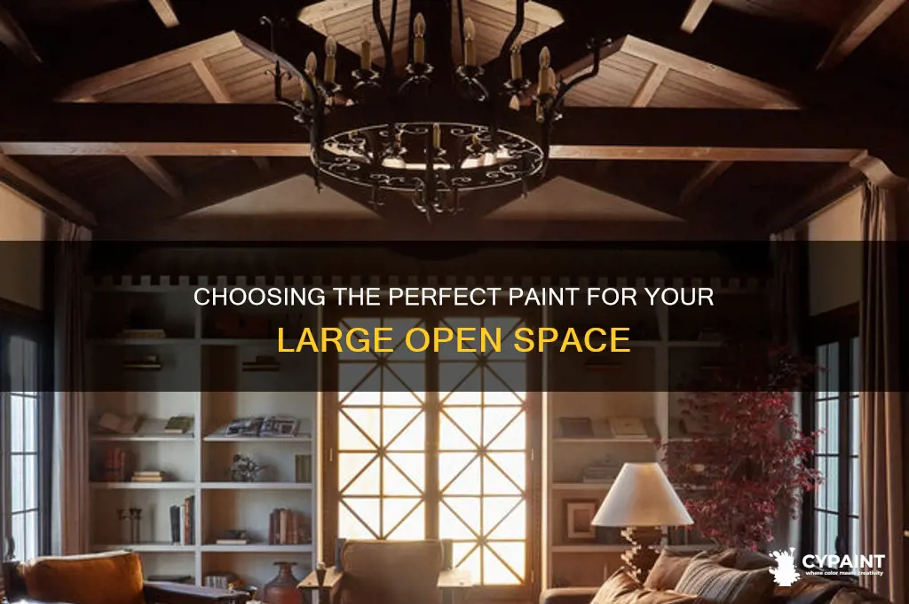 how to pick paint for large open room