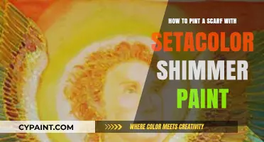Shimmering Scarf: Painting with Setacolor Shimmer