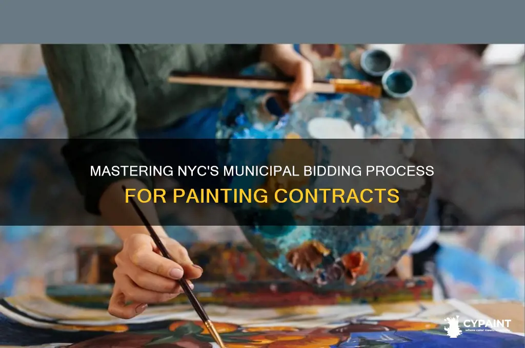 how to place a municable bid in nyc for painting