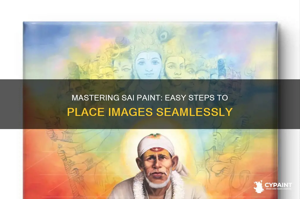how to place an image in sai paint