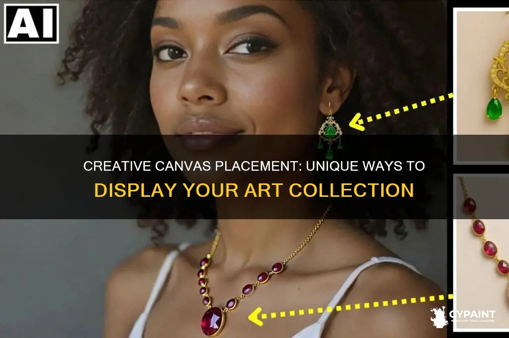 how to place paintings in a cool way
