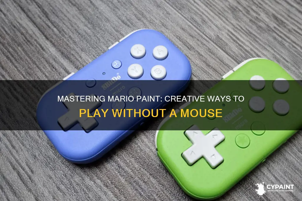 how to play mario paint without mouse