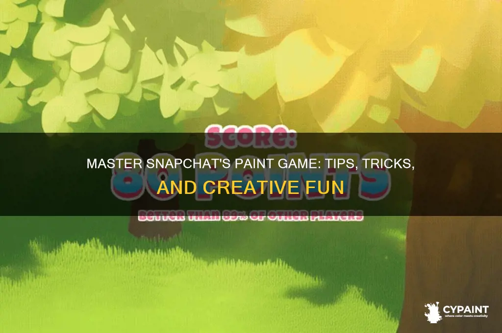 how to play the paint game on snapchat