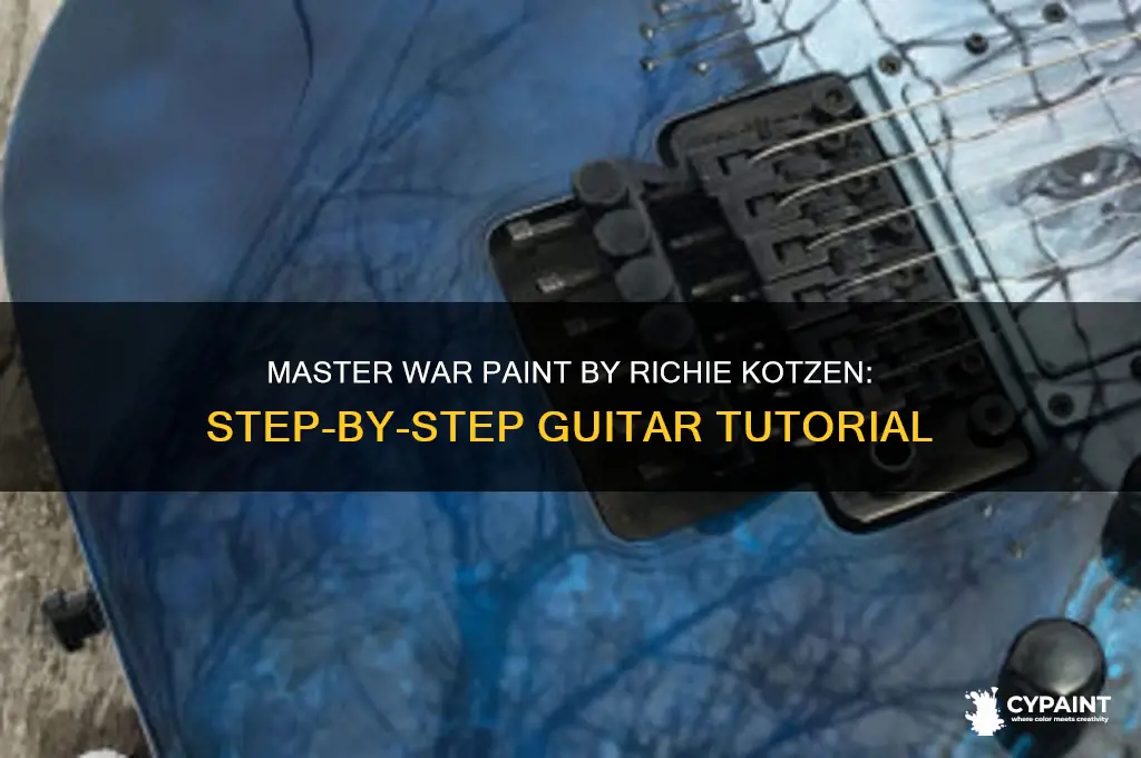 how to play war paint richie kotzen