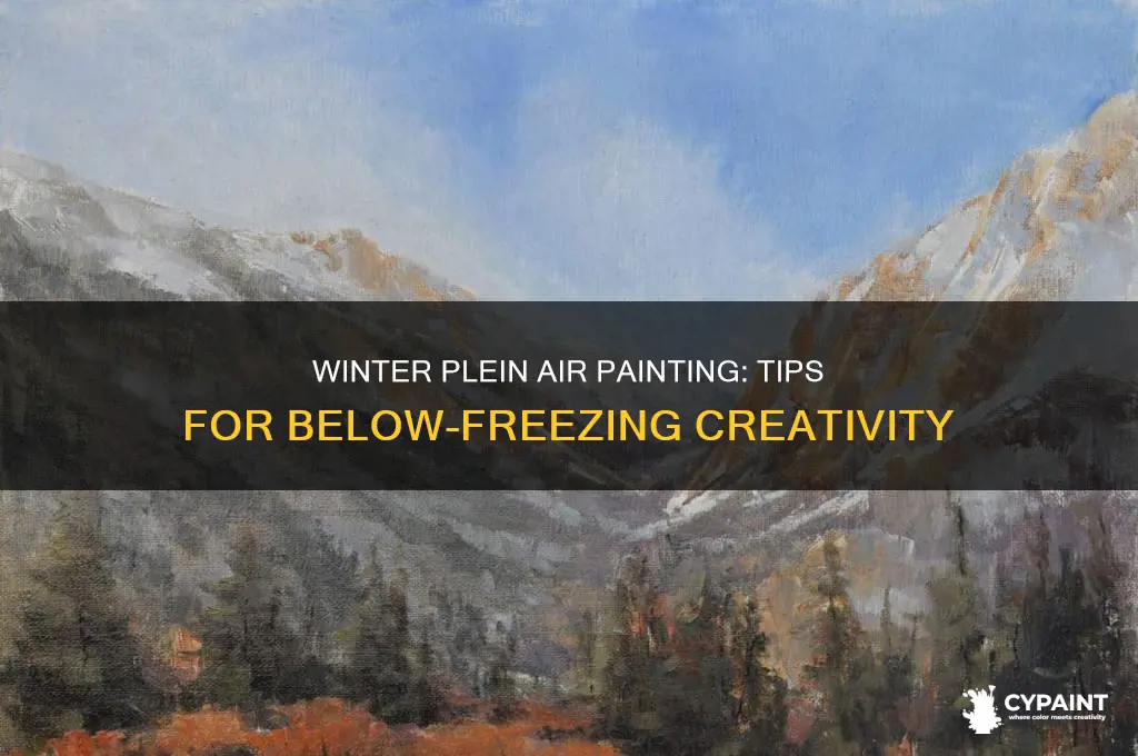 how to plein air paint when it is below freezing