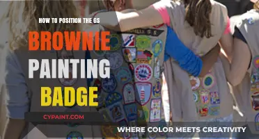 Positioning the GS Brownie Painting Badge: A Step-by-Step Guide