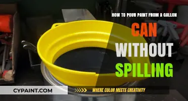 Mastering the Art of Pouring Paint: Spill-Free Tips for Gallon Cans