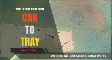Mastering Paint Pouring: Effortless Can-to-Tray Transfer Techniques