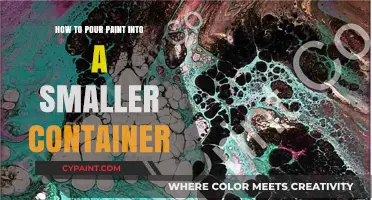 Easy Paint Transfer: Pouring into Smaller Containers Like a Pro