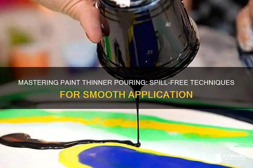 how to pour paint thinner without spilling