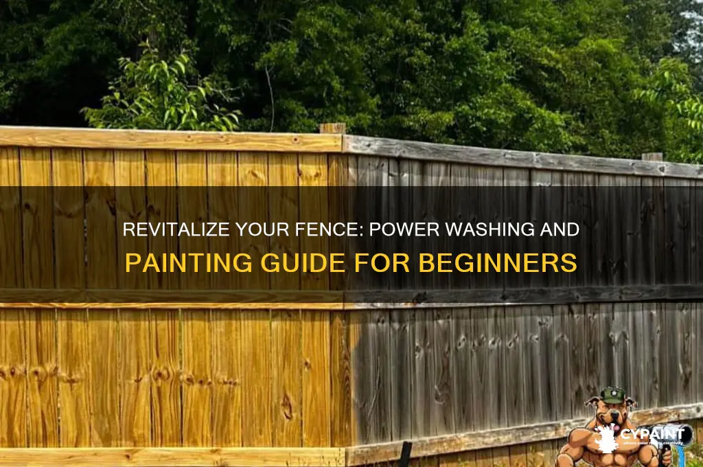 how to power wash fence and paint