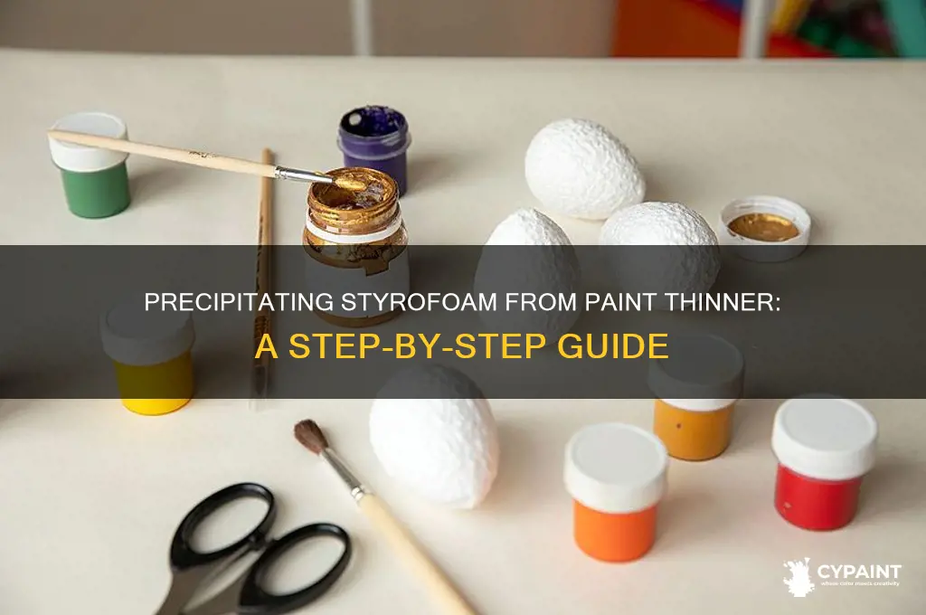 how to precipitate styrofoam from paint thinner