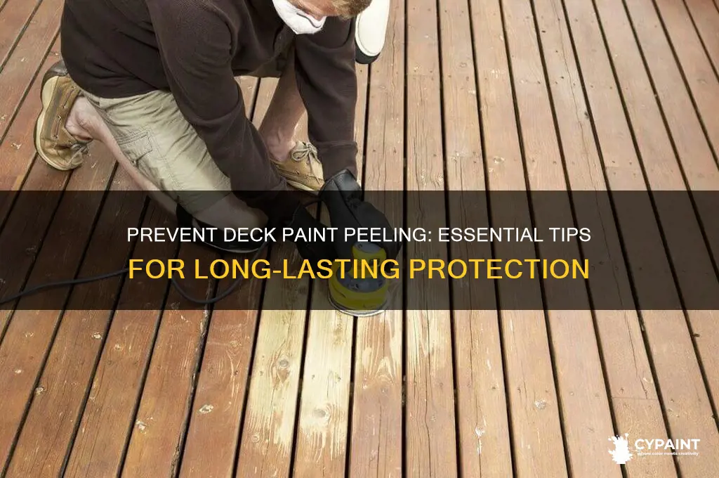 how to preck paint peeling on deck