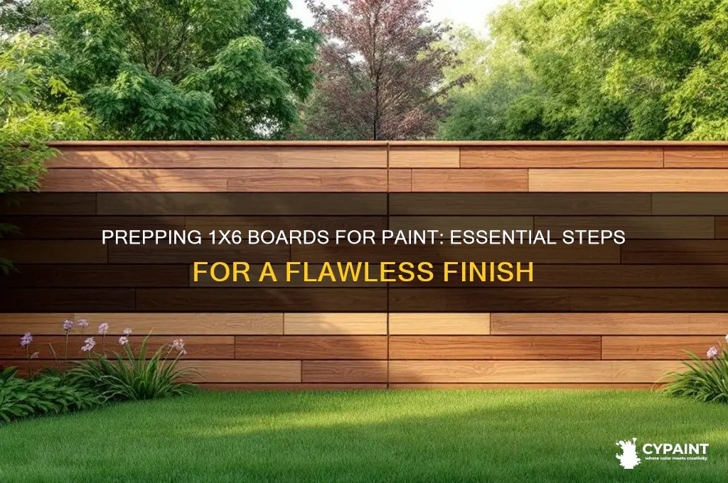 how to prep 1x6 boards for paint