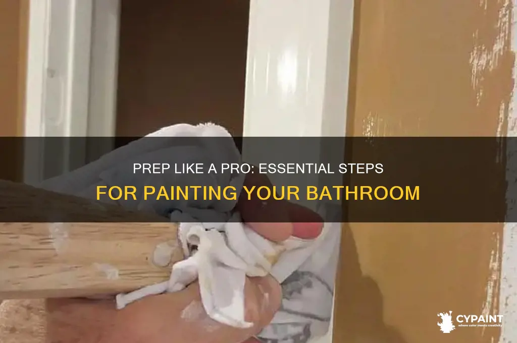 how to prep a bathroom for painting