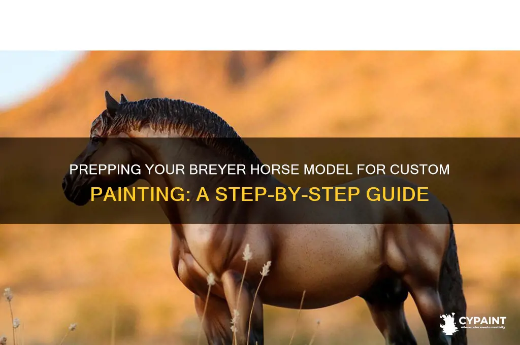 how to prep a breyer horse for painting